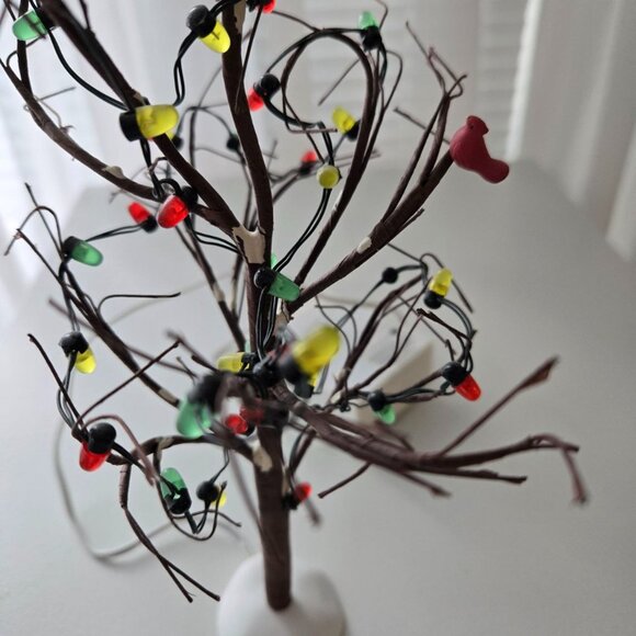 3x Department 56 Trees, Twinkle Brite Trees, Large & Small, and 13" Birch tree - Picture 9 of 16